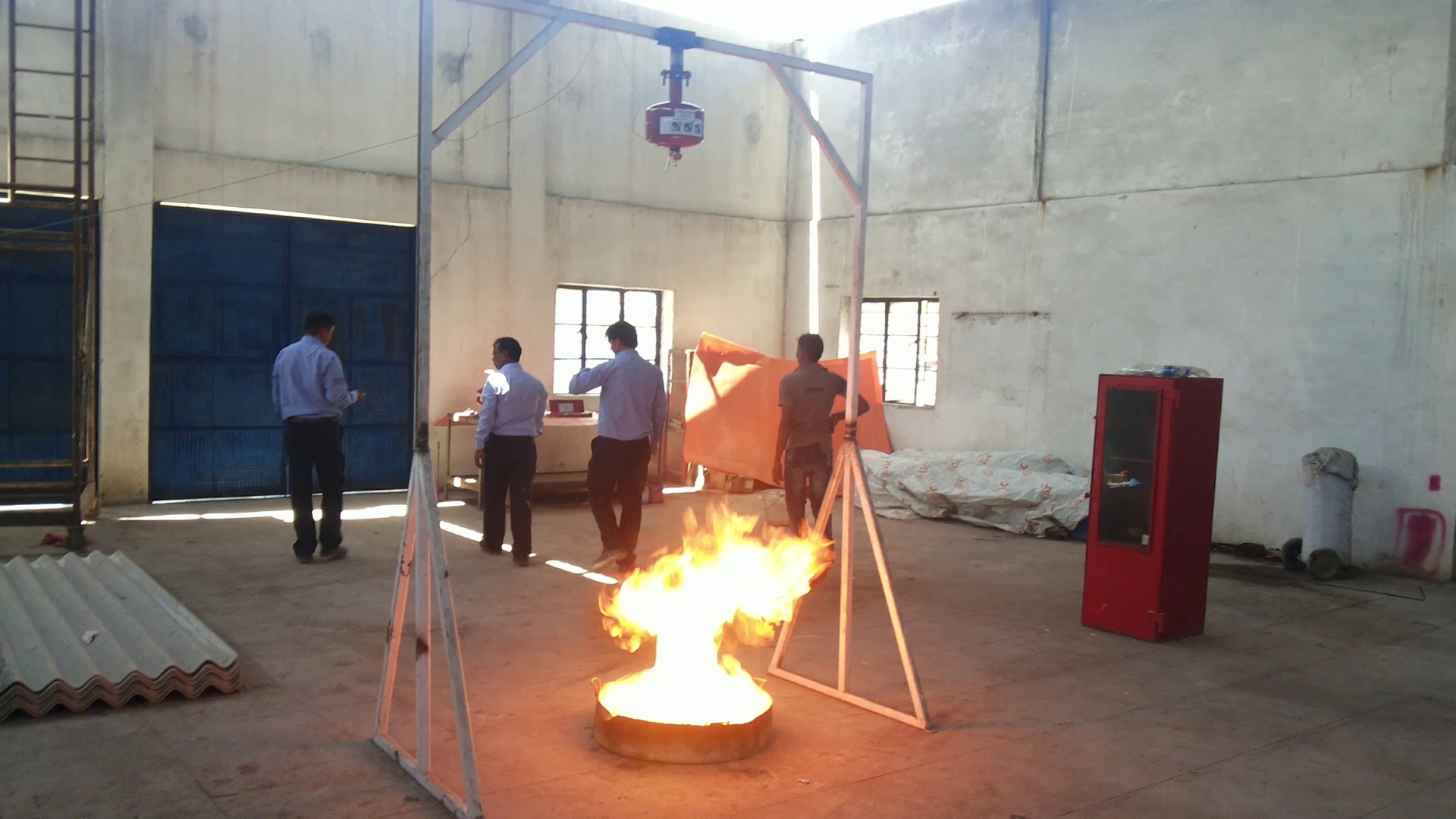 ABC Modular fire extinguisher test